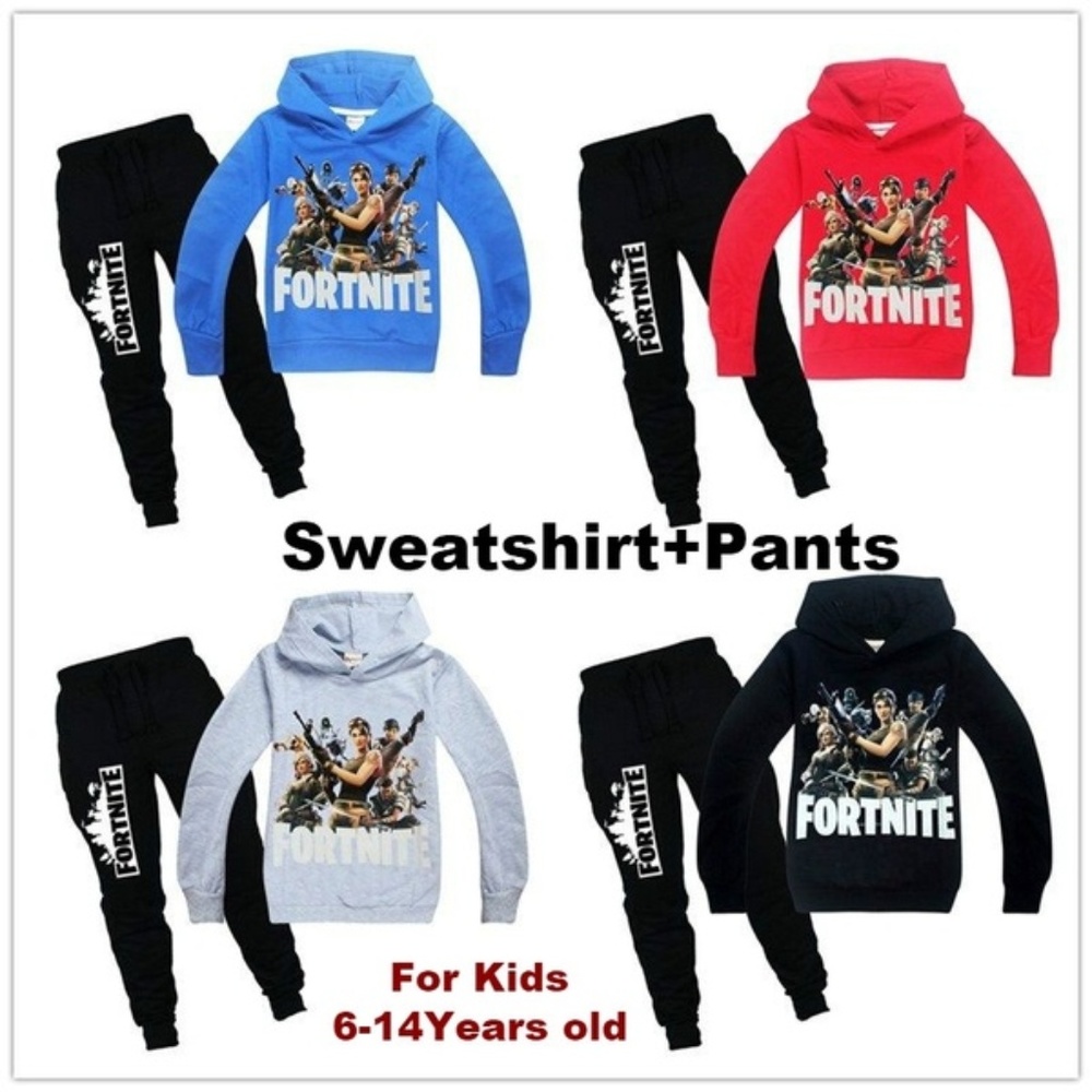 Kids Fortnite Sweatshirt Hoodie and Pants